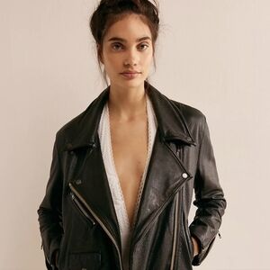 Free People Jealousy Leather Jacket